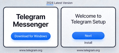 2024年最新版Telegram下载页面与安装向导截图