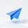Telegram官方Logo - 一个蓝色的纸飞机图标