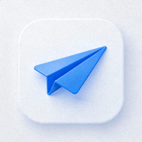 Telegram官方Logo - 一个蓝色的纸飞机图标