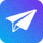 Telegram官方Logo - 纸飞机图标