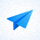 Telegram官方Logo - 一个蓝色的纸飞机图标