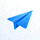 Telegram官方蓝色纸飞机Logo