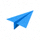 Telegram官方蓝色纸飞机Logo