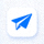 Telegram官方蓝色纸飞机Logo