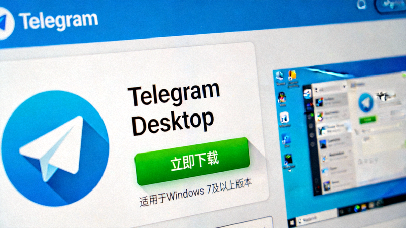 Telegram官方网站下载页面截图，显示下载按钮