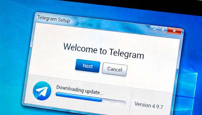 Windows系统上Telegram安装程序运行界面截图