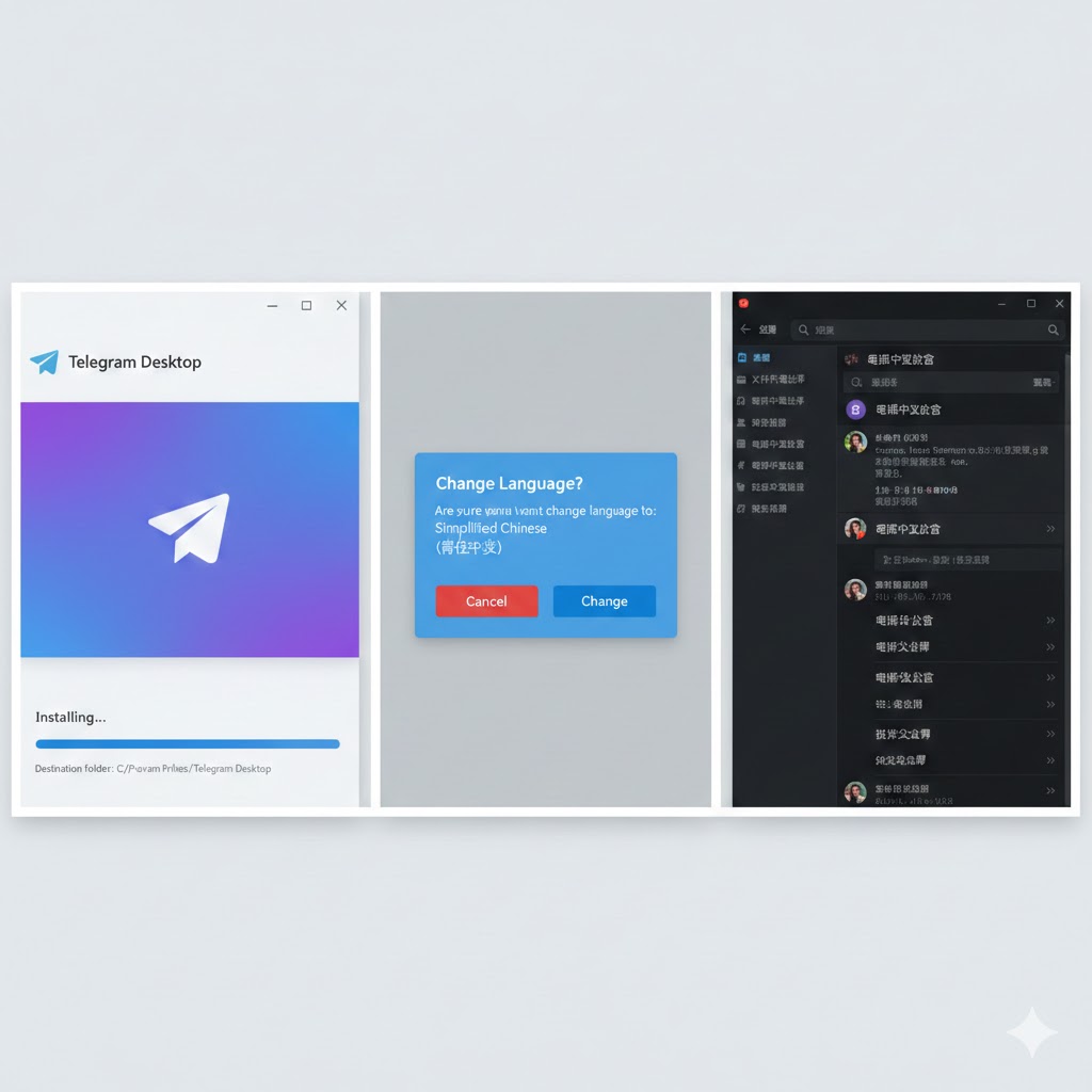 Telegram电脑版怎么调中文？2025最新汉化设置教程